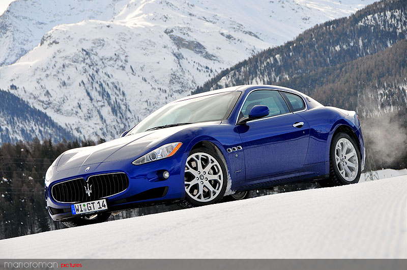 10-01-29-maserati 4367 in Schneetreiben Teil 2: Italien Gelato - Maserati on snow