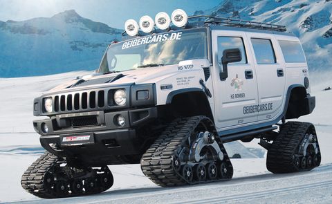 Hummer1 in GeigerCars: Hummer mit Kettenantrieb