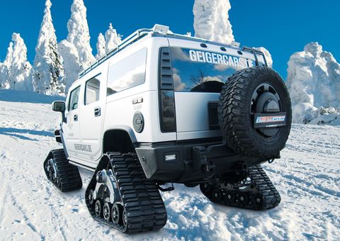 Hummer2 in GeigerCars: Hummer mit Kettenantrieb