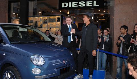Diesel2 in Italiener in Jeans: Fiat 500C by Diesel