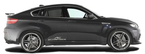 Schwarz Seite Fluegel Frontspoiler Typ8 72 in Der AC Schnitzer X6 M hat das Motorsport-Gen
