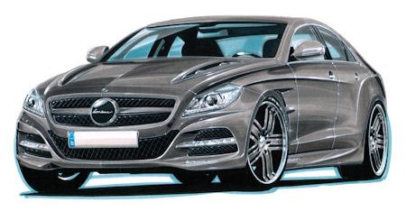 Lorinser Mercedes CLS Klasse Pc in Lorinser Mercedes CLS-Klasse 2011: Profilschärfe für die neue Generation