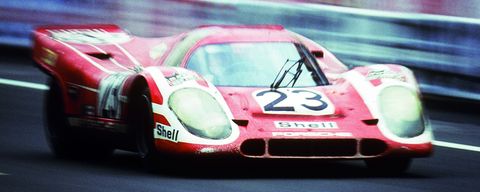 Porsche-917-in-Le-Mans-1970 in Hommage an Porsches ersten Gesamtsieg in Le Mans