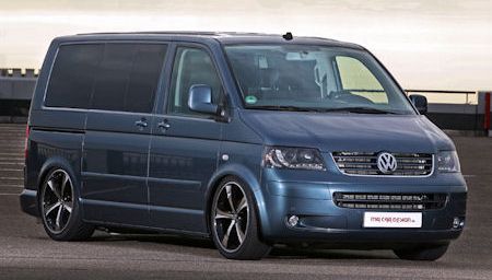 MR Car Design VW T5 2 in VW Bus T5 von MR Car Design: Mit Luftfahrwerk in die Höhe und die Tiefe