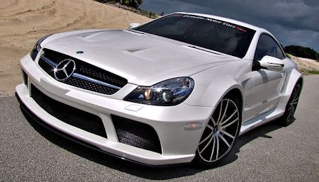 Renntech Mercedes SL 65 AMG Black Series 2 in Renntech Mercedes SL 65 AMG Black Series: Schwarzmaler ganz in Weiß
