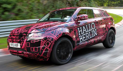 Range-rover-evoque in Nürburgring: Range Rover Evoque im Härtetest