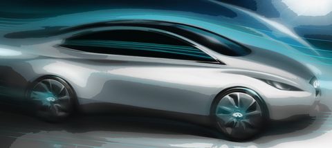 Infiniti-ev in London: Infiniti plant Elektroauto