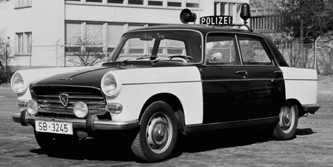 Peugeot-404-Polizei-Einsatzfahrzeug in 50 Jahre Peugeot 404