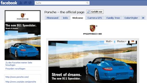 Porsche-facebook in Porsche sperrt Facebook-Zugang für Mitarbeiter