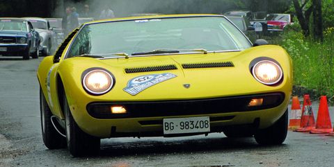 Lamborghini-miura-1972 in VW: Großer Auftritt bei der 24. Kitzbüheler Alpenrallye