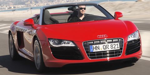 Audi-r8-spyder in Audi: R8, RS 3 und A8 rollen auf Continental