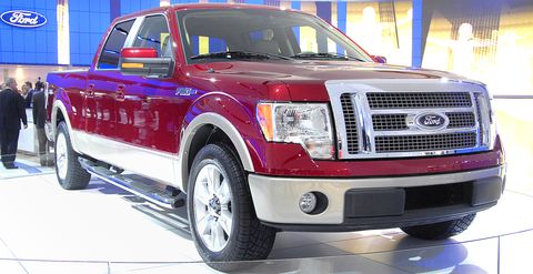 Ford-f-150-pickup in Pickup-Rückruf: Ford F-150 hats an der Tür