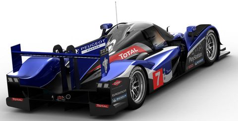 Peugeot-908-3 in Peugeot 908 startet in Le Mans