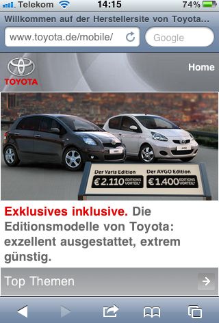 Toyota-de-iphone in Entune: Toyota setzt auf iPhone und Co.