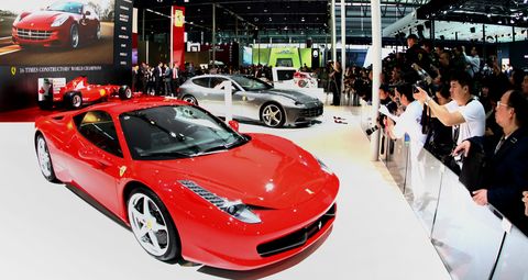 Ferrari-shanghai in Der Ferrari FF zeigt sich in Asien