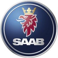 Saab-logo in Saab kann nicht mehr zahlen