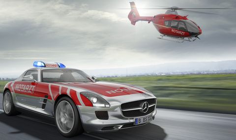 Mercedes-sls-amg-notarzt in Mercedes: SLS AMG für den Notarzt