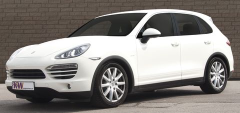 KW Porsche Cayenne in Porsche Cayenne II: Neues KW Gewindefahrwerk