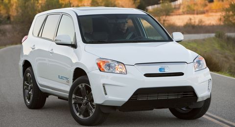 Toyota RAV4 EV LA Motorshow in Elektroauto: Tesla und Toyota bauen RAV4 EV