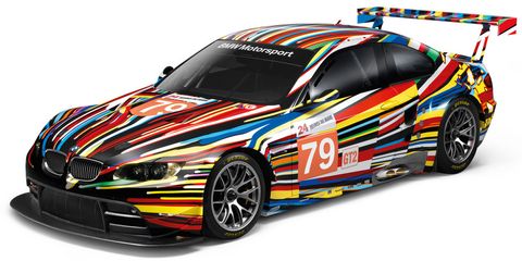 BMW-M3-GT2-Art-Car-von-Jeff-Koons in 