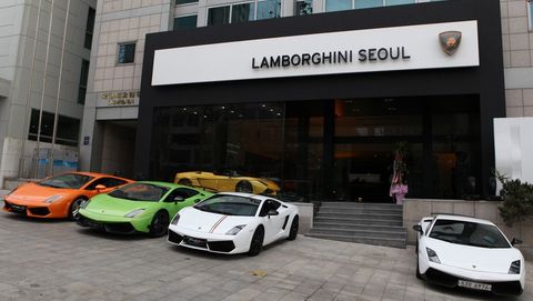 Lamborghinis-Showroom-in-Seoul in Lamborghini baut das Händlernetz in Asien aus